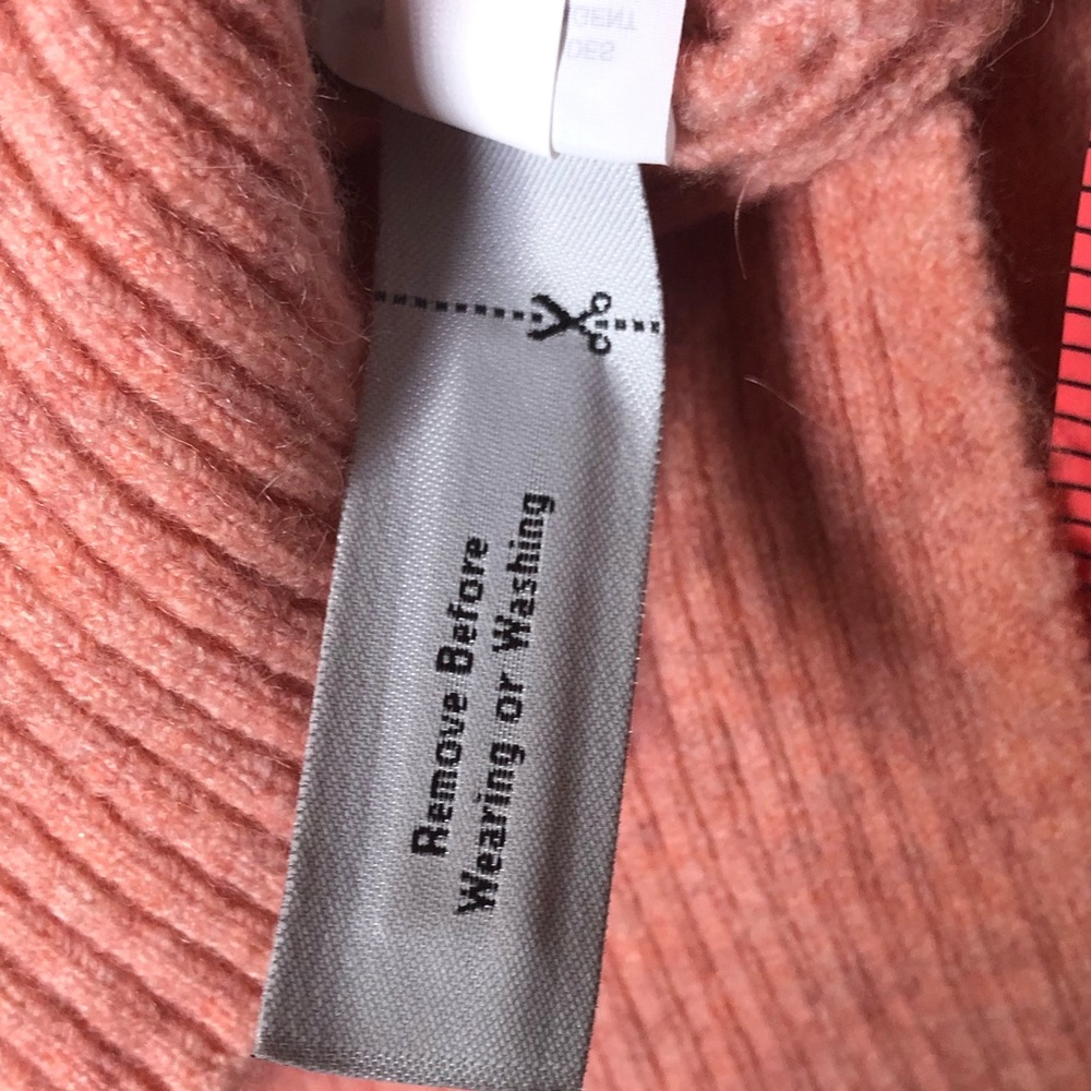 J crew alpaca wool‎ blend pink salmon sweater XS - Picture 5 of 12